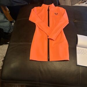 Vibrant Orange Mini Dress